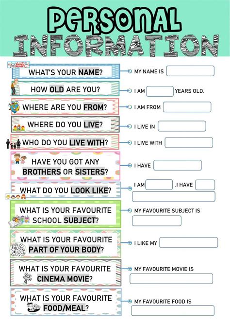 Personal Information 1 .
